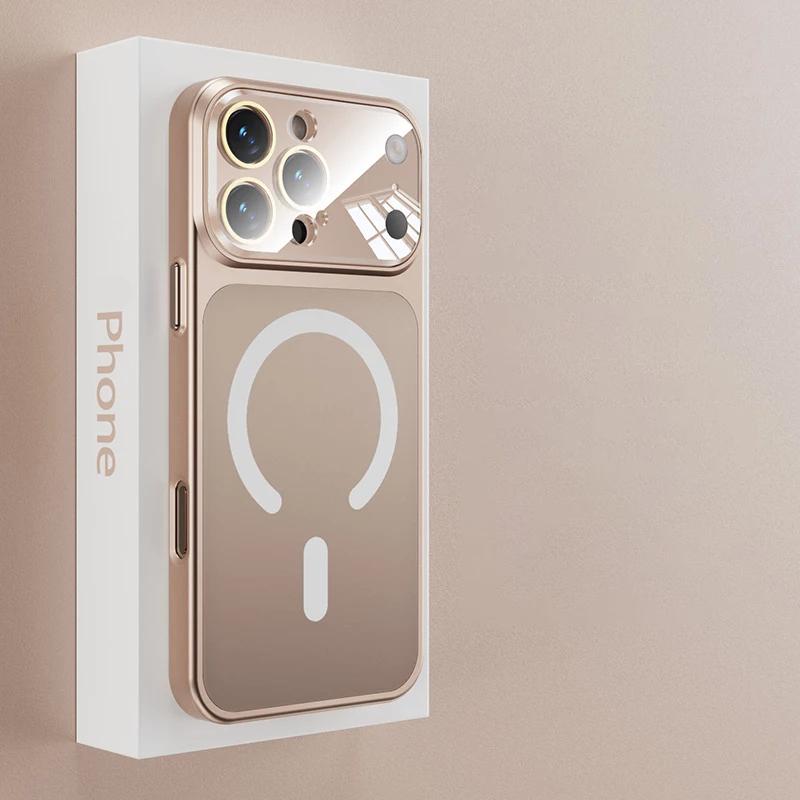 Original Matt für Magsafe Kabelloses Laden Nano AG Hülle für iPhone 17 16 15 14 13 Pro Max Gehärtetes Glas Kameraschutzhülle