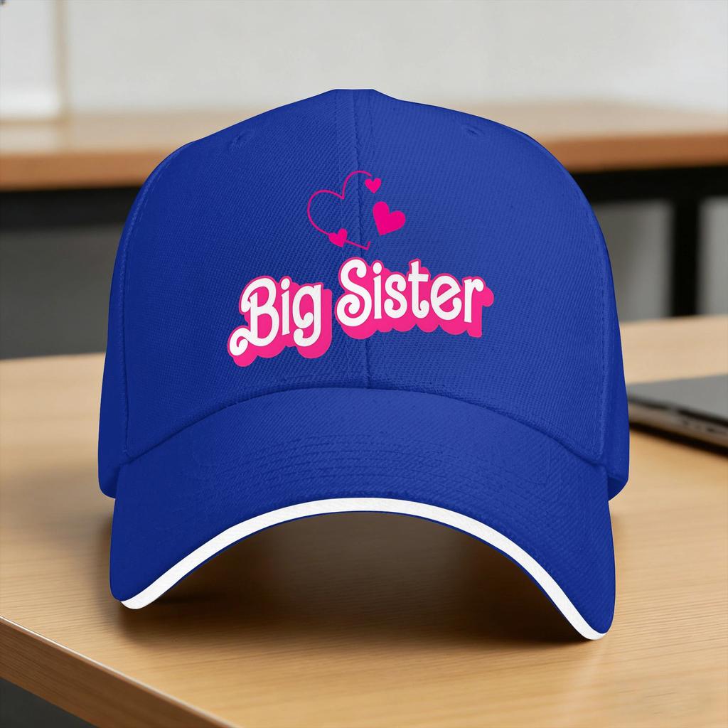 Funny Sister AnnounceUnisext Girls Casual Baseball Cap Outdoor Sports Trucker Hat Summer Sunscreen Unisex Unisex Snapback Cap