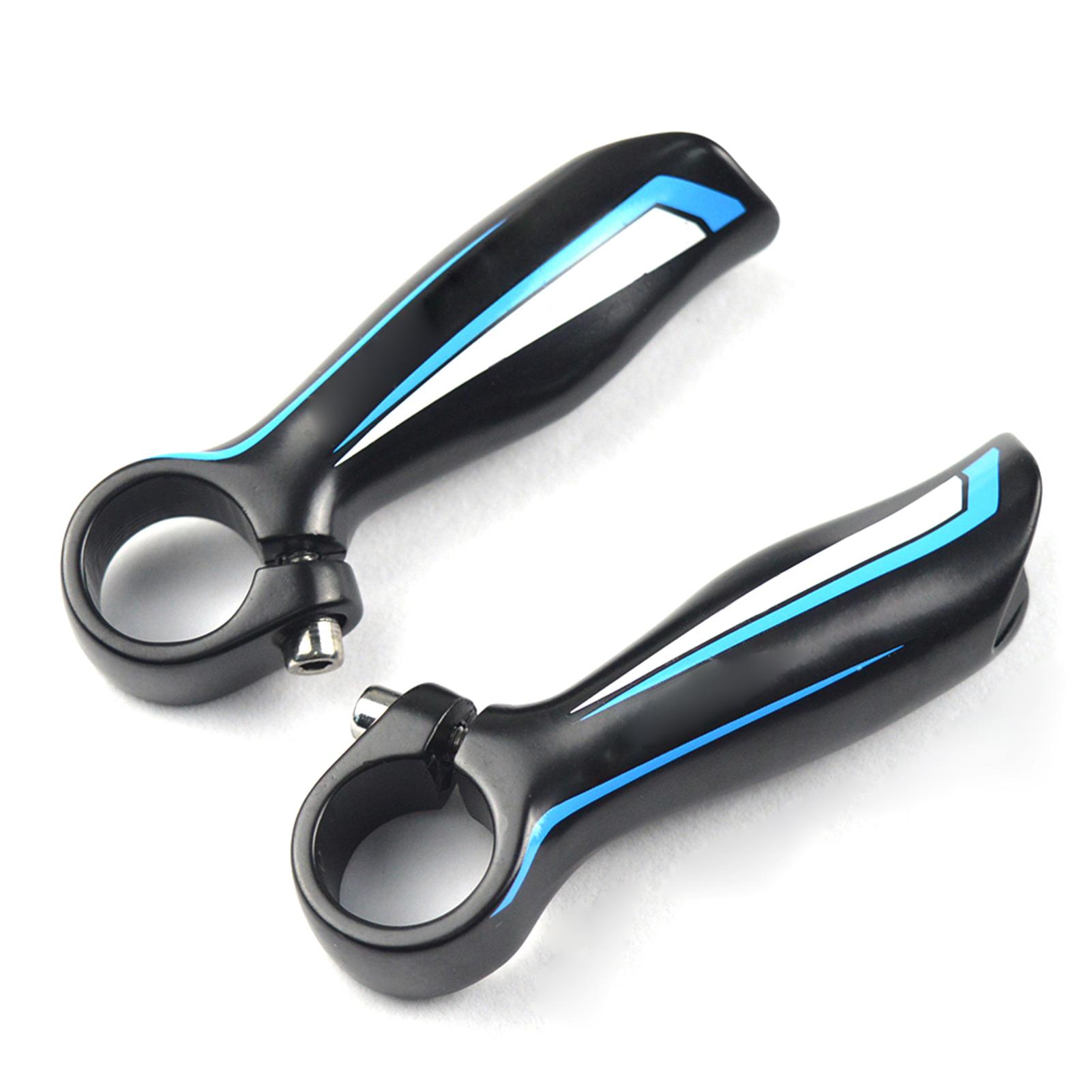 

1 Pair Bicycle Handlebar Ends Aluminum Alloy MTB Mountain Bike Handle Bar Ends 22.2mm синий