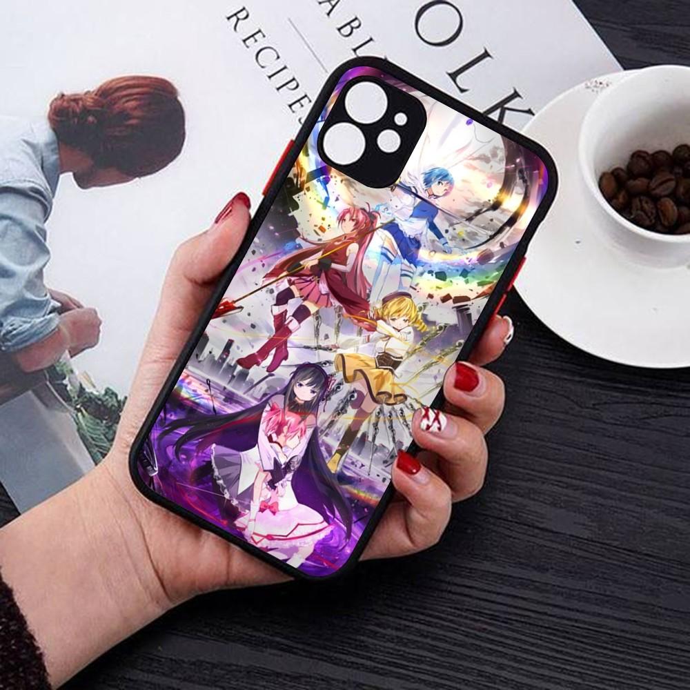 Puella Magi Madoka Magica Phone Case For IPhone 14 11 12 13 Mini Pro Max 8 7 Plus X XR XS MAX Translucent Matte Cover