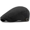 HT4786 Berets Spring Summer Linen Beret Hat Artist Painter Cap for Men Women Retro Ivy Flat Cap Male Female Adjustable Beret Cap