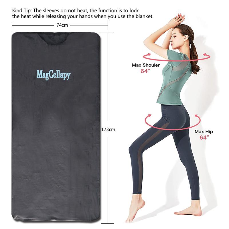 Far Infrared Sauna Blanket for Weight Loss | Home Detox Slimming Blanket with Remote Control | for Body Shaping, Fitness & Postpartum Recovery