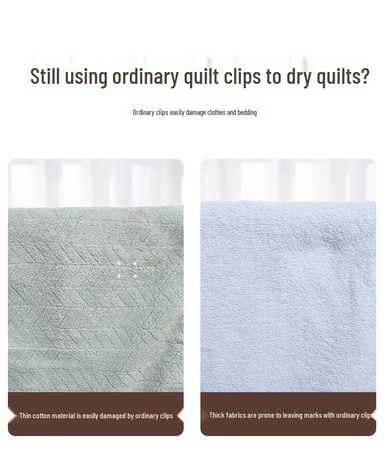 Clipsuri de plapumă din plastic rezistente la vânt pentru haine și lenjerie de pat