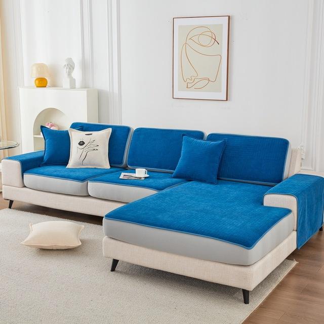 Husa de Sezut pentru Canapea Universală de Înaltă Calitate pentru Toate Sezoanele, Antiderapantă, Elastică, All-Inclusive, din Chenil, Husă de Pernă pentru Canapea pentru Living