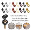 25/50/100Pcs Hinged Screw Caps,Snap-On Plastic Bolt Covers, Foldable Protective Caps for Car Furniture DIY Decorative Nut Covers