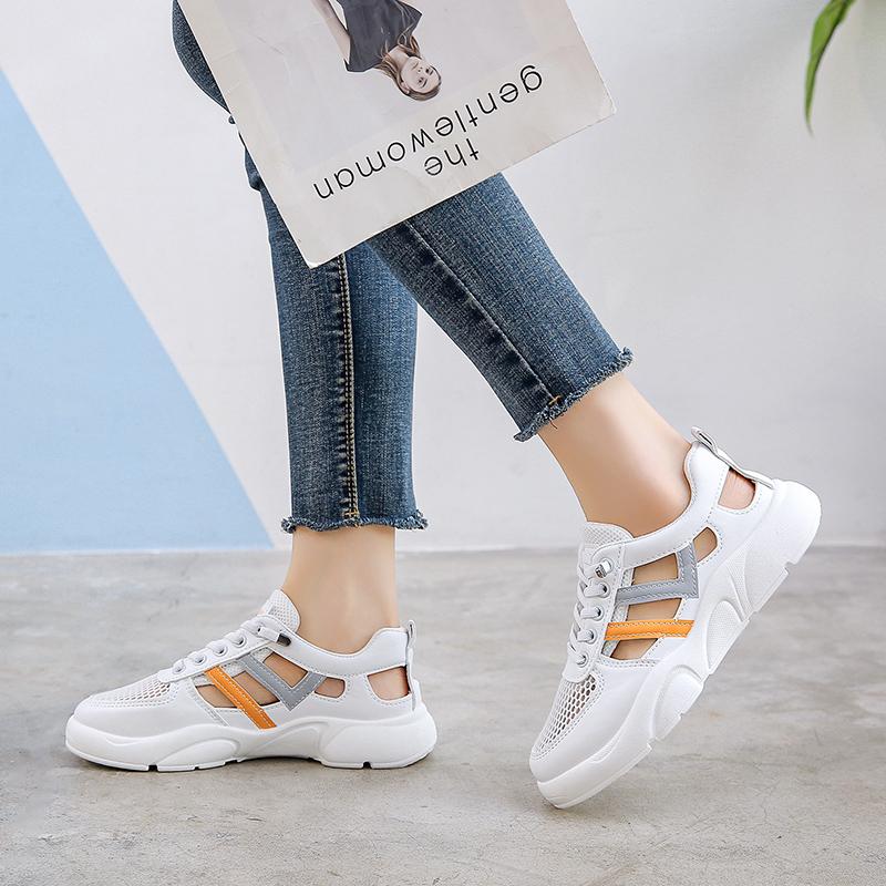 Fashion Women Sneakers 2024 Platform Casual Shoes Fashion Mesh Breathable Sneakers Lightweight Waling Shoes