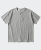 PERSTEP Stable Henley Neck Short Sleeve Tee Gray Sjst4775