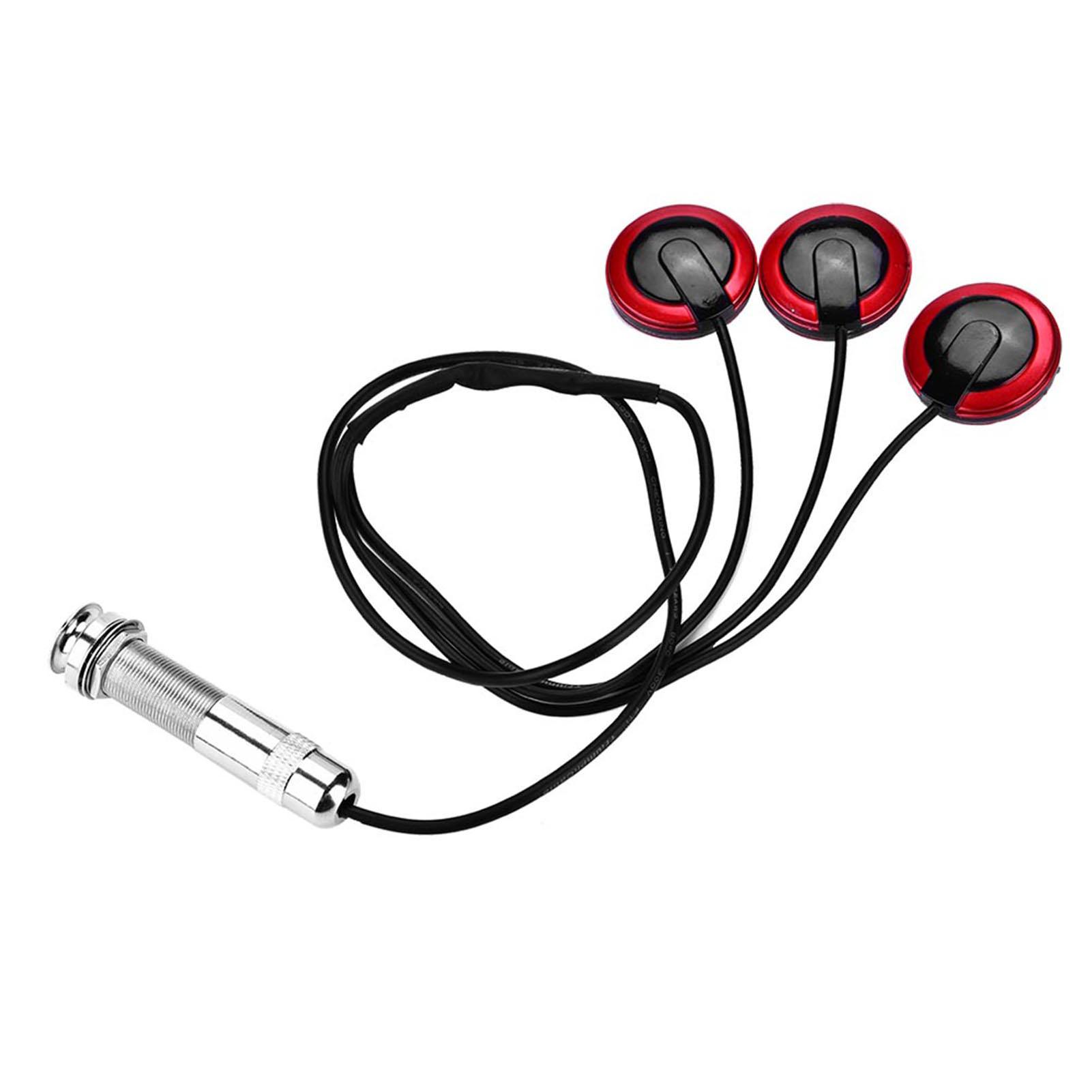 

Самоклеящийся пьезоэлектрический микрофонный звукосниматель с разъемом для гитары, укулеле, скрипки