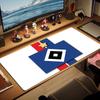 Hamburger SV Druck Kissen Rutschfest Laptop Tablet Großes Mauspadd XXL Matte Mini-PC Spielmatte Mit Verriegeltem Rand