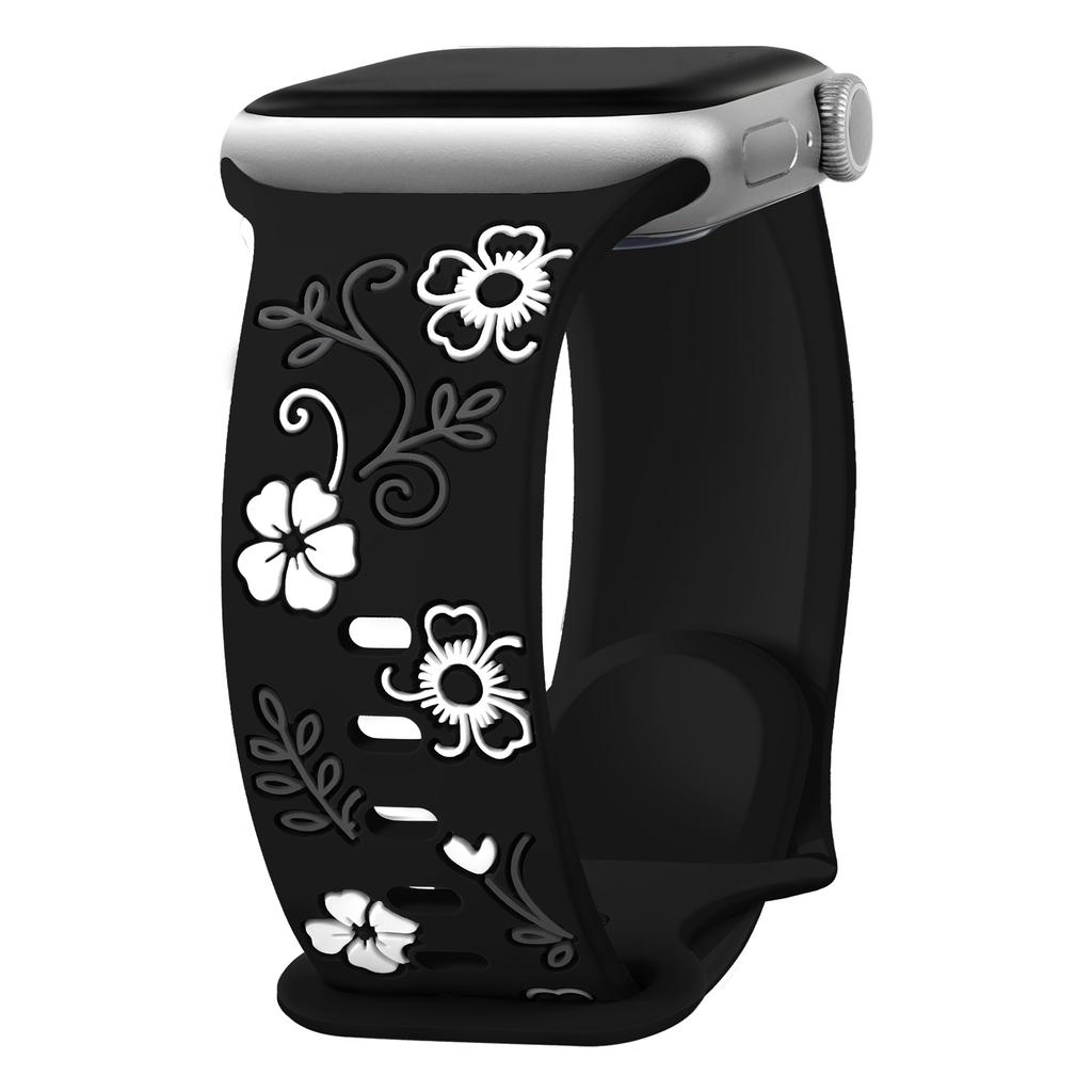 Graviertes Armband für Apple Watch Band 42mm 44mm 46mm 45mm 41 40 49 Sport Armband iWatch Serie 11 10 9 8 7 SE 6 5 Ultra 3