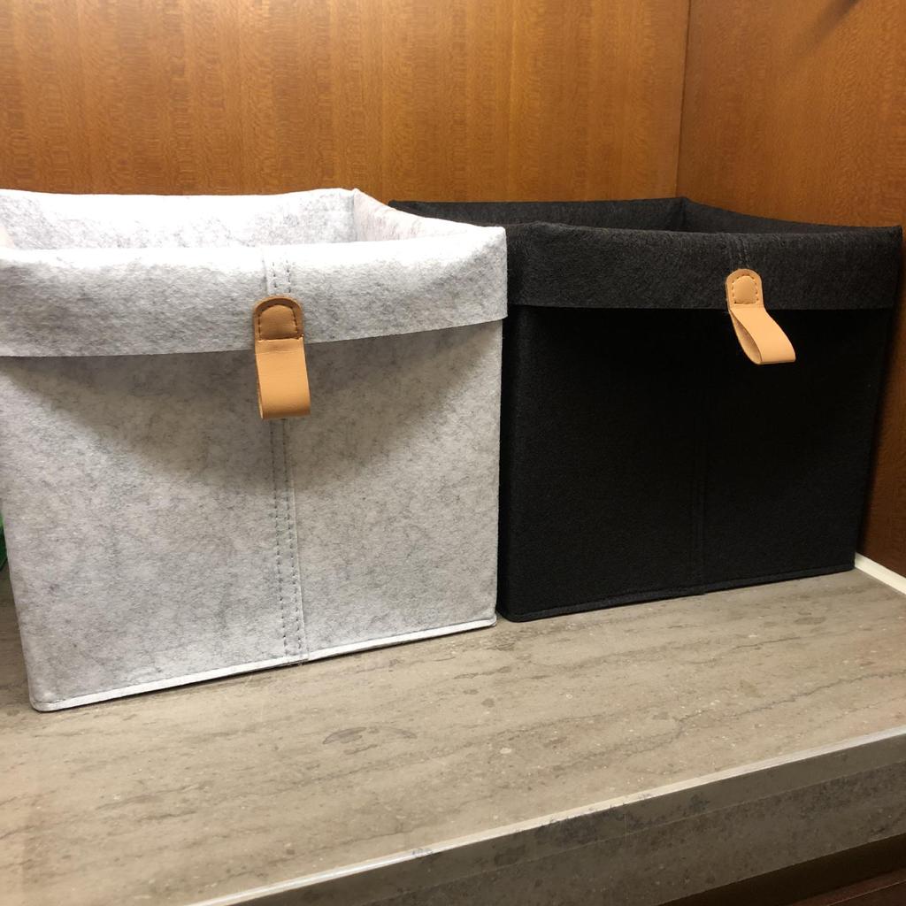 Felt Storage Basket with Handle - Multipurpose Organizer for Toys, Laundry, and Sundries with Custom Logo