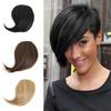 On Clip In Womens Straight Side Bangs Fringe Hair Piece Hair Extension 16 Colors