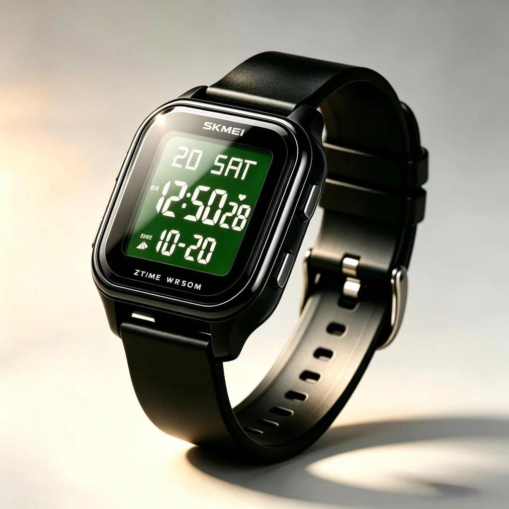 Men's Digital Watch SKMEI Square 50M Waterproof School 1858