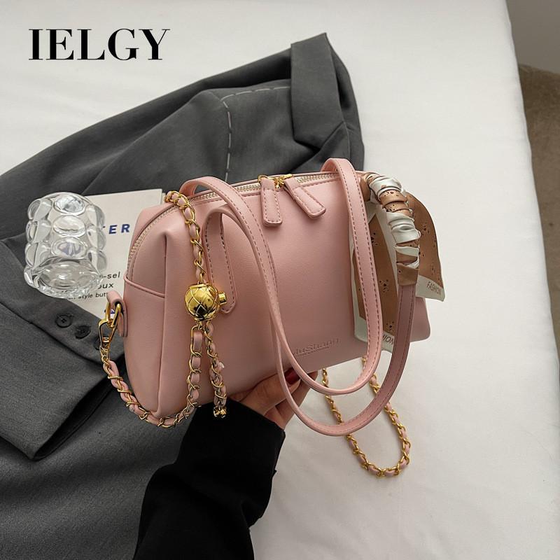 IELGY Retro Premium Underarm Bag, Solid Color Simple Fashion Chain Crossbody Shoulder Bag