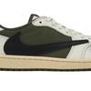 Travis Scott x Air Jordan 1 Retro Low OG SP Reverse Olive / Medium Olive Sneakers Unisex Verde Nero Vela DM7866-200