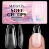 576Pcs Full Cover False Fake Nails 16 Sizes Gel Nail Tips 2026 New Nail Extension Tips  For Nail Art