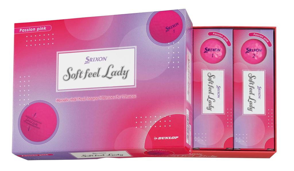 Dunlop Srixon Soft Feel Lady 6 Golf 2025 1 Dozen Passion Pink Balls, Model, (12 Balls),