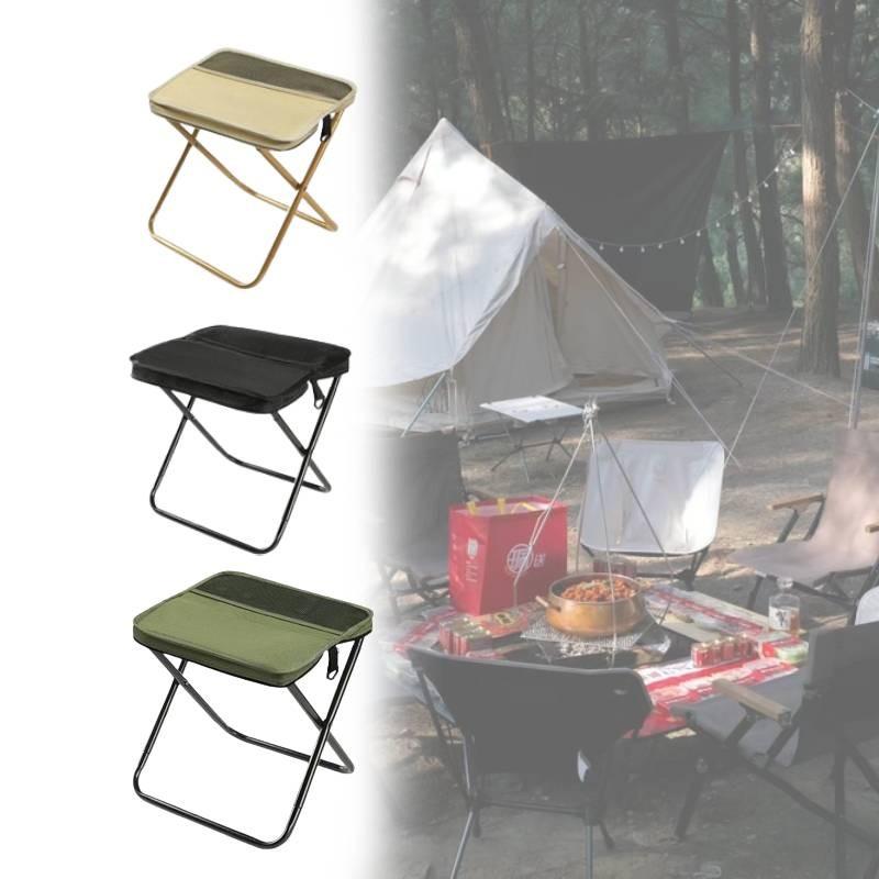 Travel Friendly Folding Stool Oxford Fabric Lightweight Build Outdoors Picnics