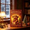 Advent Calendar for Boys Girls 3D Highland Cow Calendar, 24-Day PVC Figure Countdown Ornament Set, Christmas Decoration Home Unique Tree Hanging