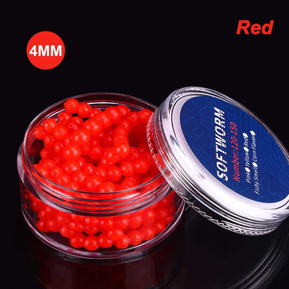 1Box 2/3/4/5MM Suspended Beads For Teasing Fishing Strawberry Corn Scented TPR Lure Root Fishing Soft Bait For Upturned-Mouth Crucian Carp
