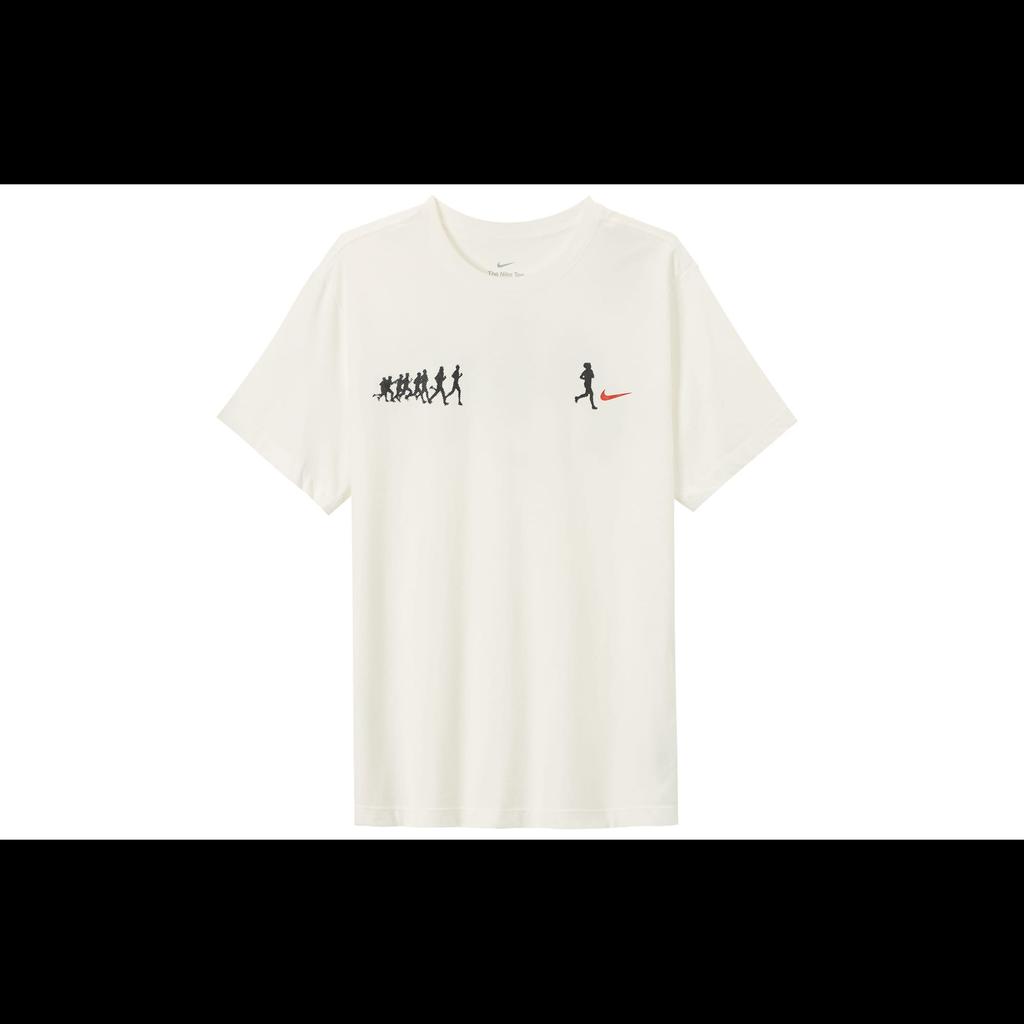 Nike T Shirts Men's Summit White Crew Neck Moderate Straight Fit FV8393-121