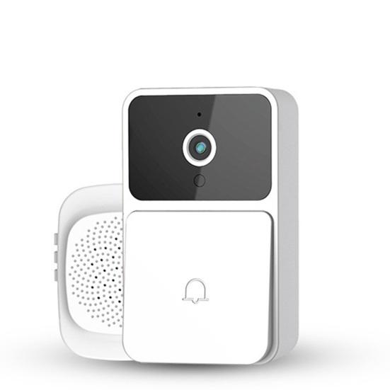 1 Takım Akıllı WiFi Video Kapı Zili ile Gece Görüş Şarj Edilebilir Çağrı Fotoğraf Kaydı Ev Güvenliği için Kablosuz Kapı Zili