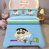 Kreslený Crayon Shin chan , Mikrovláknové ložní soupravy, Dětské ložní prádlo se zipem Pokojová dekorace Povlak na přikrývku pro teenagery dospělé