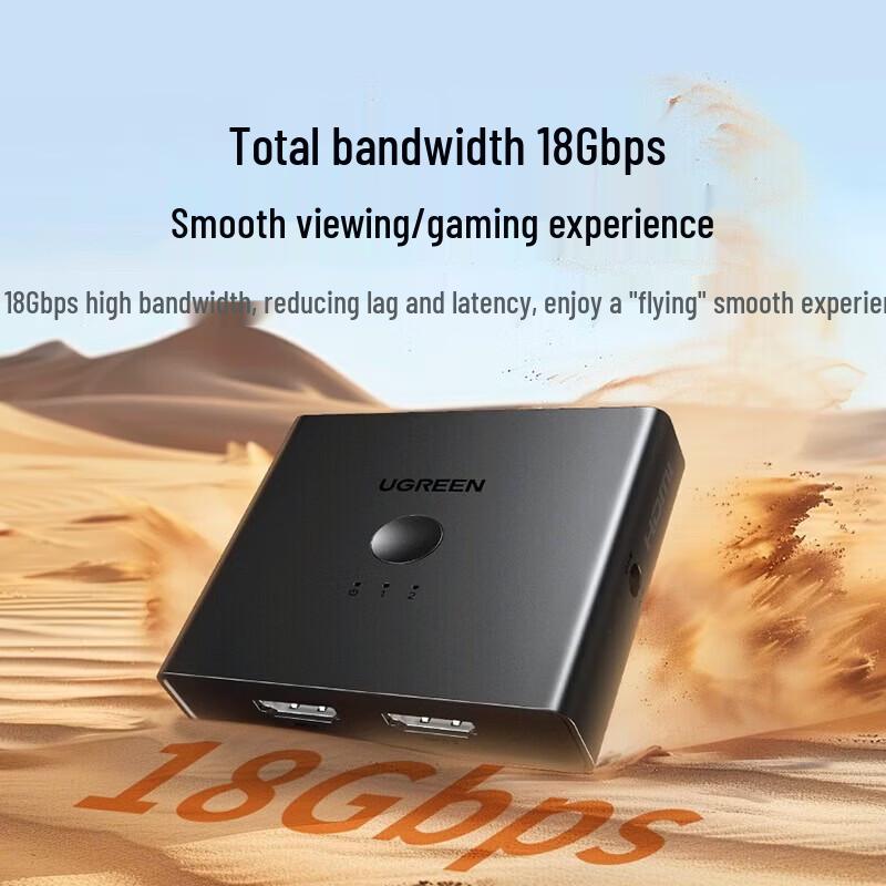 UGREEN HDMI 2.0 Splitter Switcher 2 In 2 Out 4K@60Hz