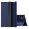For Samsung Galaxy S23 FE PU Leather+PC Electroplating Phone Cover Drop Protection Stand Case