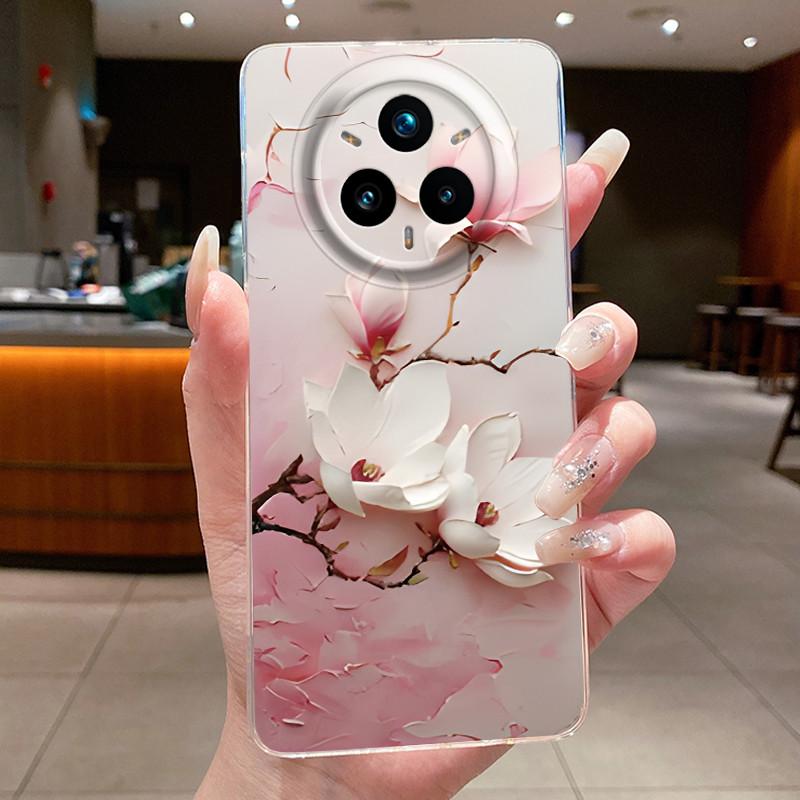 For Realme 14 Pro Plus 5G Case Luxury Flower Soft Slim TPU Phone Housing For Realme 14 Pro 14Pro+ Funda Transparent Back Covers