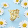 Hexenknoten Keltischer Knoten Edelstahlring für Männer und Frauen Mode Retro Talisman Ring Jubiläumsgeschenk Schmuckgeschenk