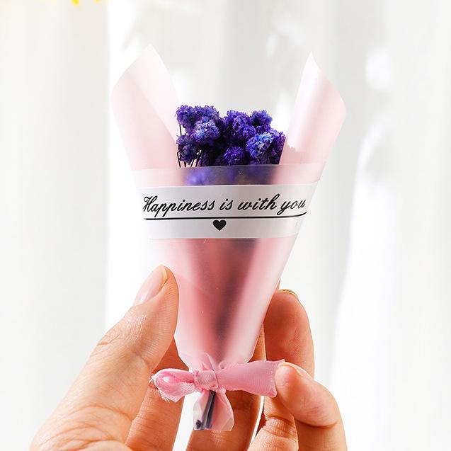 Beautiful Dry Flowers Fridge Magnets Babysbreath Rose Sunflower Flower Bouquet Fridge Stickers Wedding Gifts Home Decoration