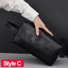 Waterdichte PU Leer Mannen Zakelijke Reizen Toiletartikelen Tas Scheer Cosmetische Organizer Pouch