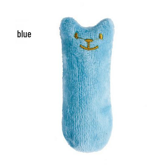 Catnip Plush Cat Toy with Crinkle Paper - Durable for Chewing, Grinding, and Teething.
