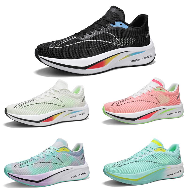 Running shoes men's flying electric 43c red rabbit 6pro7 carbon board student sports big children's racing running shoes women's sports horse