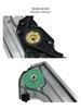 Compatible with BMW 5 Series E60 Front Door Window Regulator Bracket (Part Number: 51337184383/51337184384).