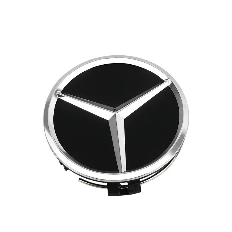 XFSEA1 2025 Hot For Mercedes Benz 4Pcs 75MM Car Wheel Center Hub Caps AMG Wreath for Mercedes Benz GLE GLK SLK CLA CLK W203 W204 W205 W QQ53