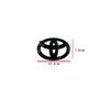 ABS Emblem with Car Logo In Gloss Black for Toyota COROLLA 2019-2025 SEDAN XSE SE LE, Car Accessory PT948-0