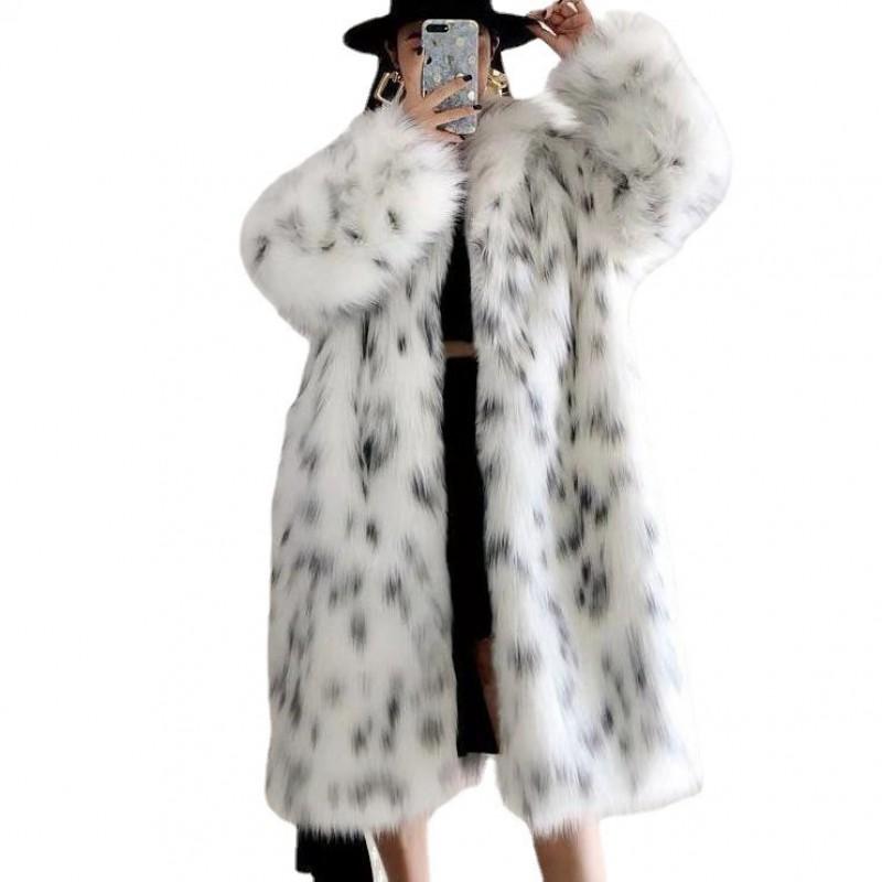 Faux Fur Coat Women Long Sleeve Oversized Plus Size Street Style Winter Outerwear