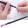 2 Pezzi Spingi Cuticole in Quarzo a Doppia Estremità Lavabile Rimuovi Pelle Morta Manicure Strumento per Nail Art