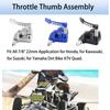Motorcycle Thumb Oil Door Assembly 7/8 "22mm Billet Throttle Thumb Assembly Control Lever for SUZUKI KAWASAKI YAMAHA HONDA
