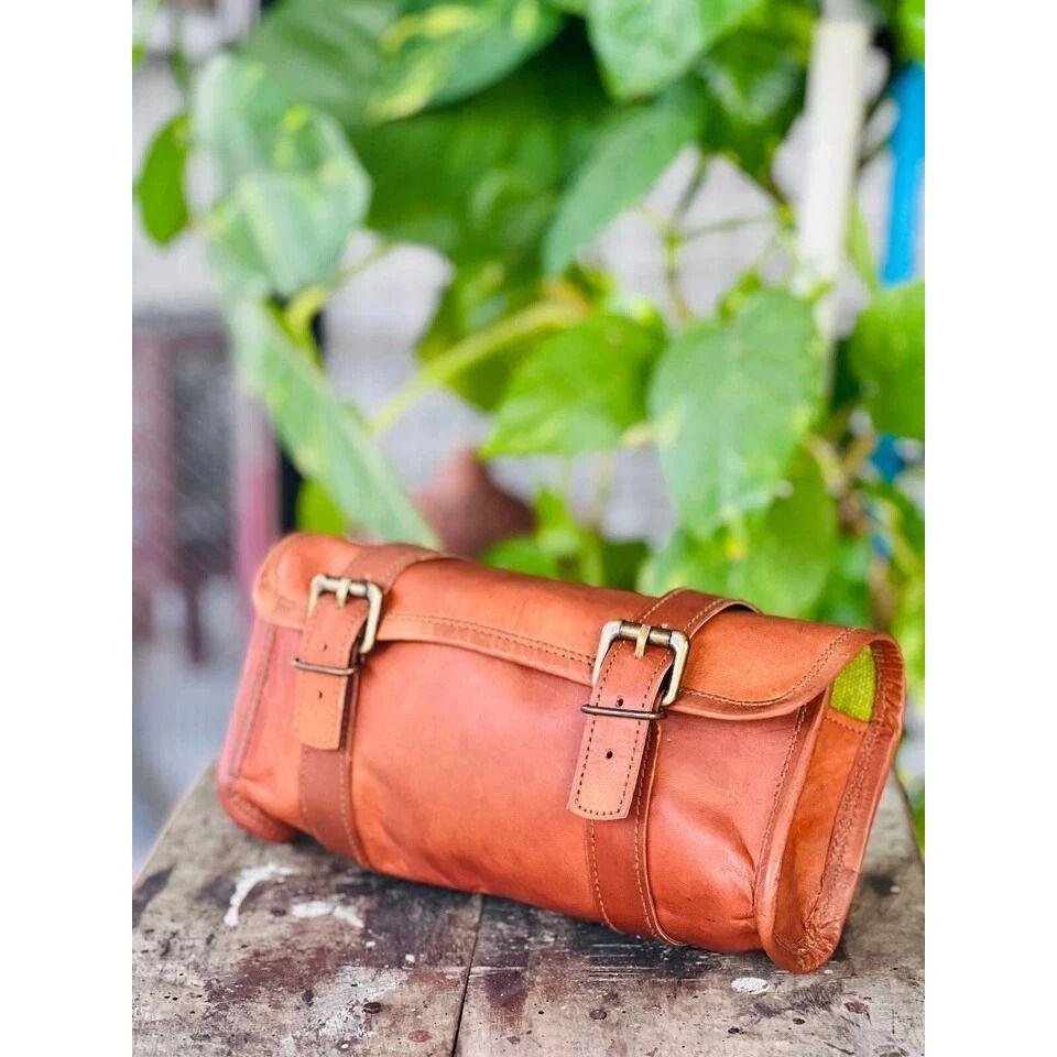 Real Goat Famous Real Proof Leather Tool Bag Motorcycle Genuine