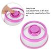Vacuum Food    Cov  with FreshnessKeeping Film Food    Lid for Home Kitchen(Black )