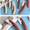 5-Piece Stainless Steel Pear Wood Seahorse Wine Opener Set