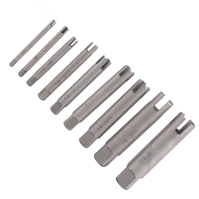 Tap Extractor 3/4 Flute Broken Tap Extractor, Screw Extractor Head Screw Remover Damaged Screw Extractor Set for Industrial Screw Bolt Removal Home