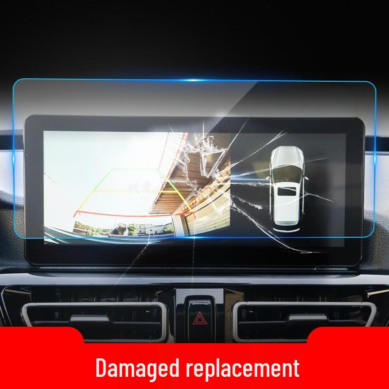 Compatible with 26 Bestune Pony Models: Navigation Tempered Film & Protective Instrument Screen for Car Interior.