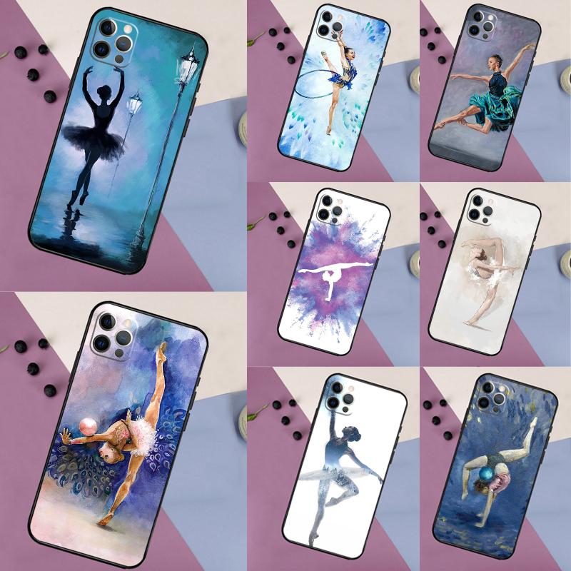 Gymnastics Oil Painting Case For Samsung Galaxy S23 Ultra S21 S22 S24 S25 Ultra S9 S10 Plus S25 FE S20 FE Back Cover