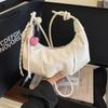 Lazy Wind Dumpling Bag Spring and Summer New Women's Bag Niche Design Shoulder Underarm Bag Macaron Croissant