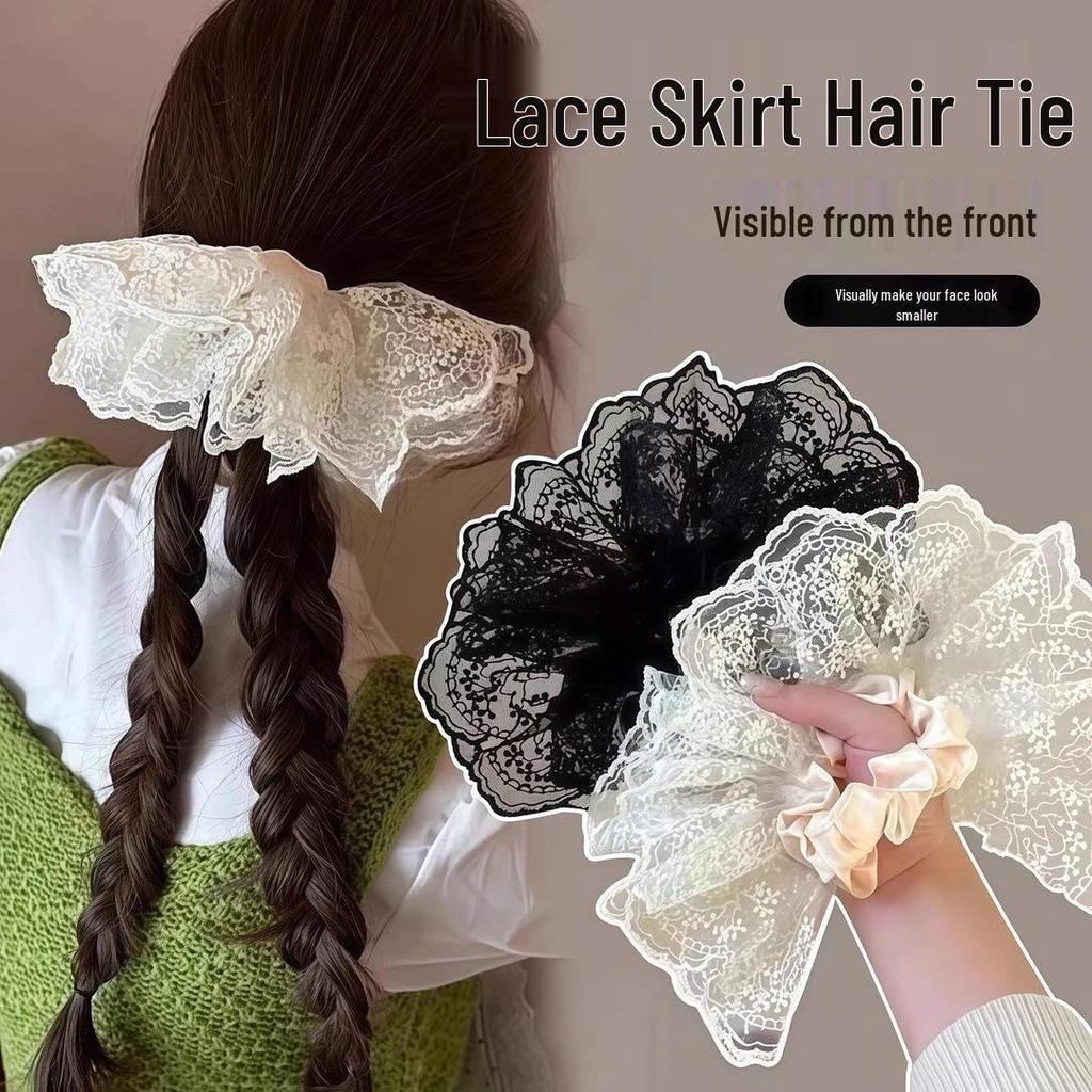 Exclusive Lace Hair Tie Set: Elegant Hair Accessories for Low Ponytails