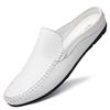 Men's Genuine Leather Breathable Closed-Toe Slip-On Driving Loafers, Size 46